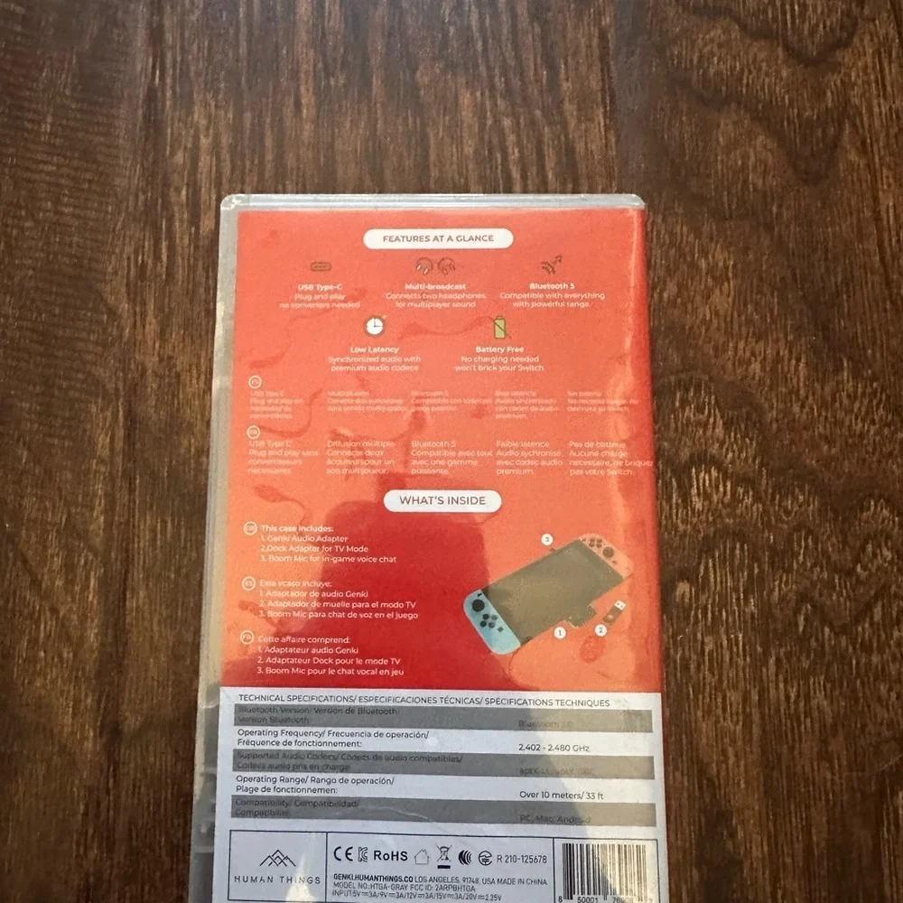 NEW SEALED GENKI Bluetooth Audio Adapter for Nintendo Switch/PS4/PC/MAC/ANDROID